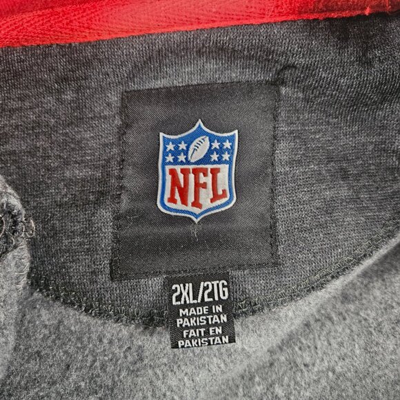 San Francisco 49ers Full Zip Hoodie Size 2XL Gray with Sewn & Screened L… - Picture 3 of 8